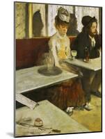 Dans Un Cafe or L'Absinthe, Ellen Andree and Marcellin Desboutin, Around 1875-1876-Edgar Degas-Mounted Giclee Print