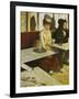 Dans Un Cafe or L'Absinthe, Ellen Andree and Marcellin Desboutin, Around 1875-1876-Edgar Degas-Framed Giclee Print