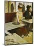 Dans Un Cafe or L'Absinthe, Ellen Andree and Marcellin Desboutin, Around 1875-1876-Edgar Degas-Mounted Giclee Print