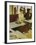 Dans Un Cafe or L'Absinthe, Ellen Andree and Marcellin Desboutin, Around 1875-1876-Edgar Degas-Framed Giclee Print