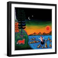 Dans Un Coucher De Soleil D'Automne En Corse, 2014-Cristina Rodriguez-Framed Giclee Print