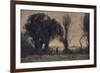 'Danse Des Bergers De Sorrente', (Dance of the Shepherds of Sorrento), 19th century, (1910)-Jean-Baptiste-Camille Corot-Framed Giclee Print