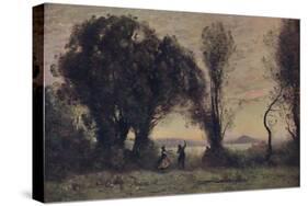 'Danse Des Bergers De Sorrente', (Dance of the Shepherds of Sorrento), 19th century, (1910)-Jean-Baptiste-Camille Corot-Stretched Canvas