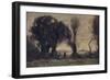 'Danse Des Bergers De Sorrente', (Dance of the Shepherds of Sorrento), 19th century, (1910)-Jean-Baptiste-Camille Corot-Framed Giclee Print