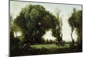 Danse Des Nymphes-Jean-Baptiste-Camille Corot-Mounted Giclee Print