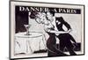 Danser à Paris with Martinis-Rene Stein-Mounted Art Print