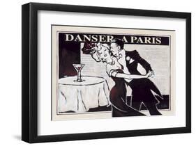 Danser à Paris with Martinis-Rene Stein-Framed Art Print