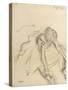 Danseuse assise, essayant ses pointes-Edgar Degas-Stretched Canvas