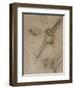 Danseuse au bouquet et étude de bras-Edgar Degas-Framed Giclee Print