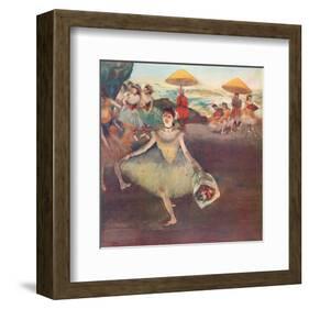 Danseuse au Bouquet Saluant-Edgar Degas-Framed Premium Giclee Print