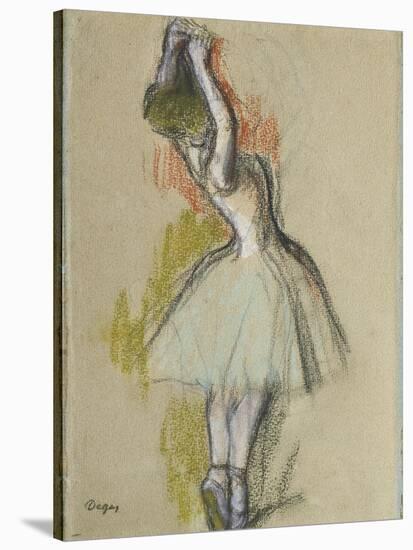 Danseuse Debout, C. 1885-Edgar Degas-Stretched Canvas