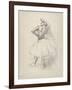 Danseuse debout, le bras droit levé , c.1891-Edgar Degas-Framed Giclee Print