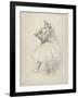 Danseuse debout, le bras droit levé , c.1891-Edgar Degas-Framed Giclee Print