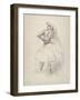 Danseuse debout, le bras droit levé , c.1891-Edgar Degas-Framed Giclee Print