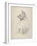 Danseuse debout, le bras droit levé , c.1891-Edgar Degas-Framed Giclee Print