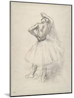 Danseuse debout, le bras droit levé , c.1891-Edgar Degas-Mounted Giclee Print