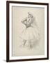 Danseuse debout, le bras droit levé , c.1891-Edgar Degas-Framed Giclee Print