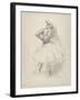 Danseuse debout, le bras droit levé , c.1891-Edgar Degas-Framed Giclee Print