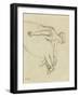 Danseuse en quatrième position-Edgar Degas-Framed Giclee Print