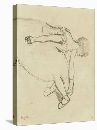 Danseuse en quatrième position-Edgar Degas-Stretched Canvas