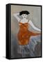 Danseuse in Burnt Orange, 2016-Susan Adams-Framed Stretched Canvas