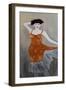 Danseuse in Burnt Orange, 2016-Susan Adams-Framed Giclee Print