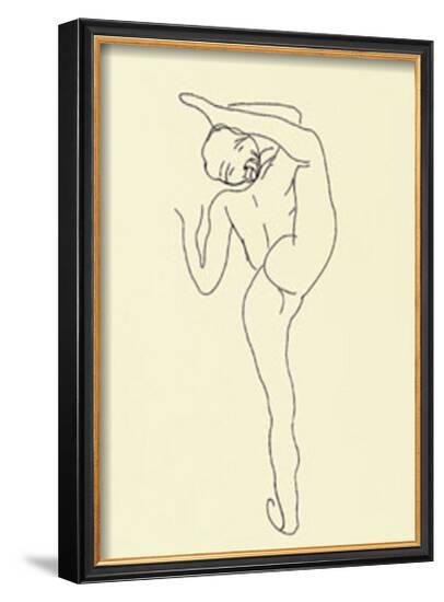 Danseuse Nue-Auguste Rodin-Framed Art Print