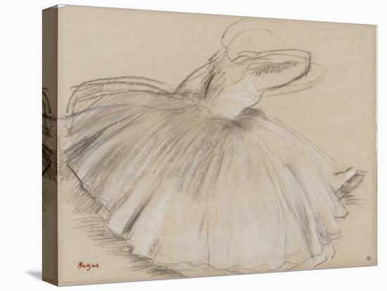 Danseuse penchée en avant-Edgar Degas-Stretched Canvas