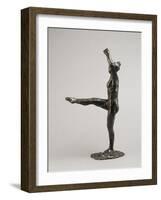 Danseuse, position de quatrième devant sur la jambe gauche, première étude-Edgar Degas-Framed Giclee Print