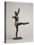 Danseuse, position de quatrième devant sur la jambe gauche, première étude-Edgar Degas-Stretched Canvas