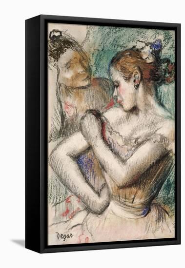 Danseuse-Edgar Degas-Framed Stretched Canvas