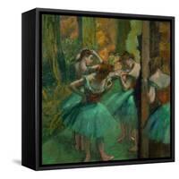 Danseuses en rose et vert-Pink and green dancers, around 1890. Canvas,82,2 x 75,6 cm.-Edgar Degas-Framed Stretched Canvas
