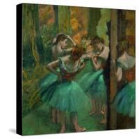 Danseuses en rose et vert-Pink and green dancers, around 1890. Canvas,82,2 x 75,6 cm.-Edgar Degas-Stretched Canvas