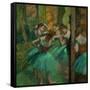 Danseuses en rose et vert-Pink and green dancers, around 1890. Canvas,82,2 x 75,6 cm.-Edgar Degas-Framed Stretched Canvas