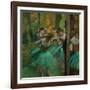 Danseuses en rose et vert-Pink and green dancers, around 1890. Canvas,82,2 x 75,6 cm.-Edgar Degas-Framed Giclee Print