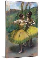 Danseuses Jupes Jaunes (Deux Danseuses En Jaun)-Edgar Degas-Mounted Giclee Print