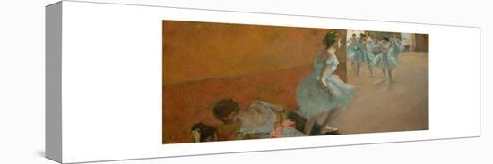 Danseuses montant un escalier-dancers mounting a staircase, around 1886-1888 Canvas,39 x 89,5 cm-EDGAR DEGAS-Stretched Canvas