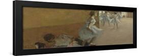 Danseuses montant un escalier-Edgar Degas-Framed Giclee Print
