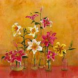 Lilies In Vases II-Danson-Mounted Giclee Print