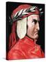 Dante Alighieri (1265-1321). Italian Poet by Pannemaker-Prisma Archivo-Stretched Canvas