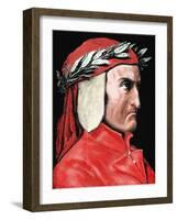 Dante Alighieri (1265-1321). Italian Poet by Pannemaker-Prisma Archivo-Framed Photographic Print