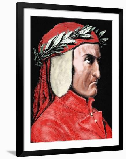 Dante Alighieri (1265-1321). Italian Poet by Pannemaker-Prisma Archivo-Framed Photographic Print