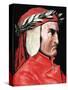 Dante Alighieri (1265-1321). Italian Poet by Pannemaker-Prisma Archivo-Stretched Canvas