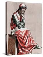Dante Alighieri (1265-1321). Italian Poet-null-Stretched Canvas