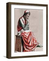 Dante Alighieri (1265-1321). Italian Poet-null-Framed Giclee Print