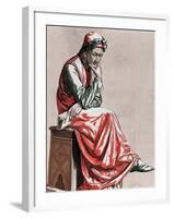 Dante Alighieri (1265-1321). Italian Poet-null-Framed Giclee Print