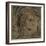Dante Alighieri, C.1800-03 (Pen and Ink with Tempera on Canvas)-William Blake-Framed Giclee Print