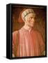 Dante Alighieri Detail of His Bust, from the Villa Carducci Series of Famous Men and Women, c. 1450-Andrea del Castagno-Framed Stretched Canvas