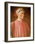 Dante Alighieri Detail of His Bust, from the Villa Carducci Series of Famous Men and Women, c. 1450-Andrea del Castagno-Framed Giclee Print