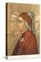 Dante Alighieri in Florentine Hat-null-Stretched Canvas